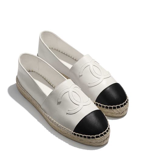 chanel espadrilles black and white price|Chanel espadrilles retail price.